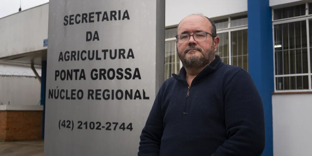 Marcelo Ferreira Hupalo é chefe regional da Secretaria de Estado da Agricultura e do Abastecimento (Seab) em Ponta Grossa