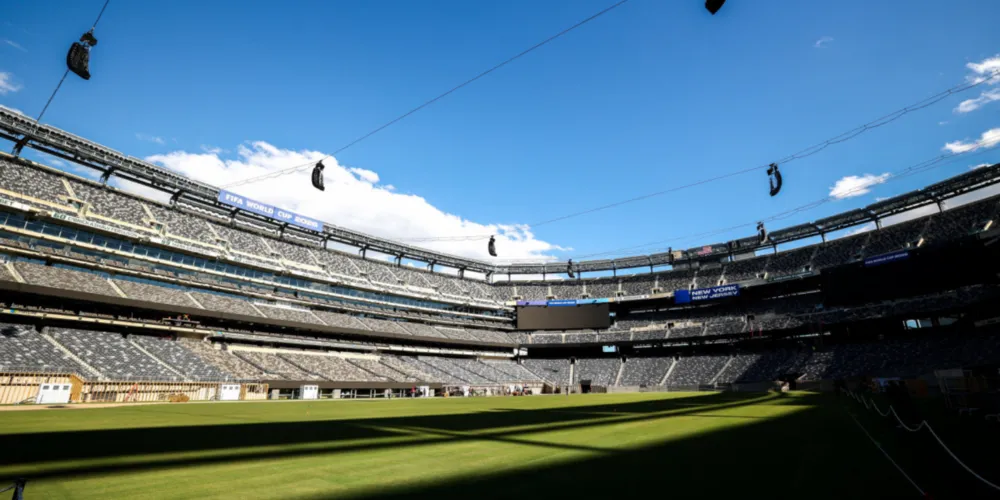 O estádio Nova York-Nova Jersey será a sede da grande final e palco da estreia do Brasil contra Marrocos, nos Estados Unidos