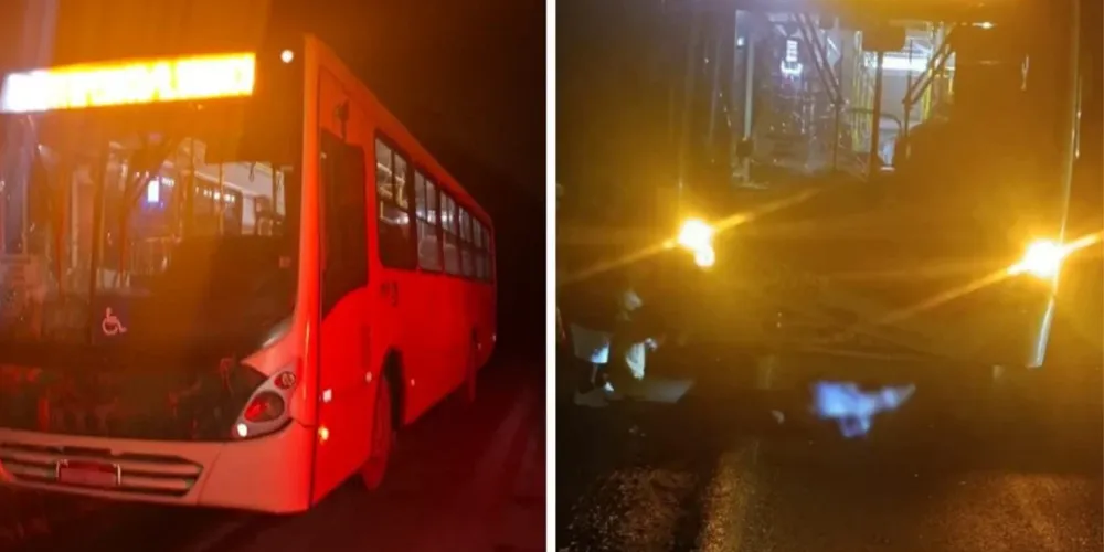 Pedestre atropelado por coletivo foi socorrido pelo Samu