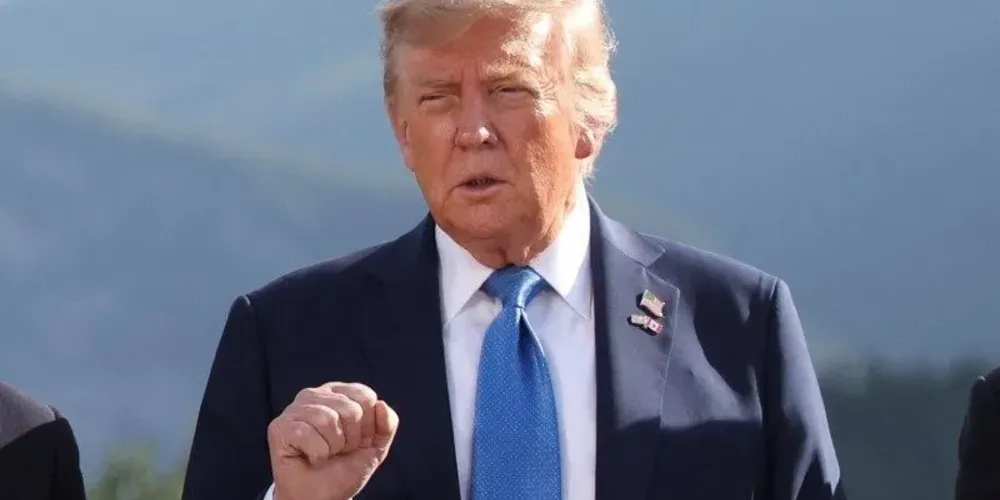 Presidente dos EUA, Donald Trump; tarifaço imposto pode impactar mercado brasileiro