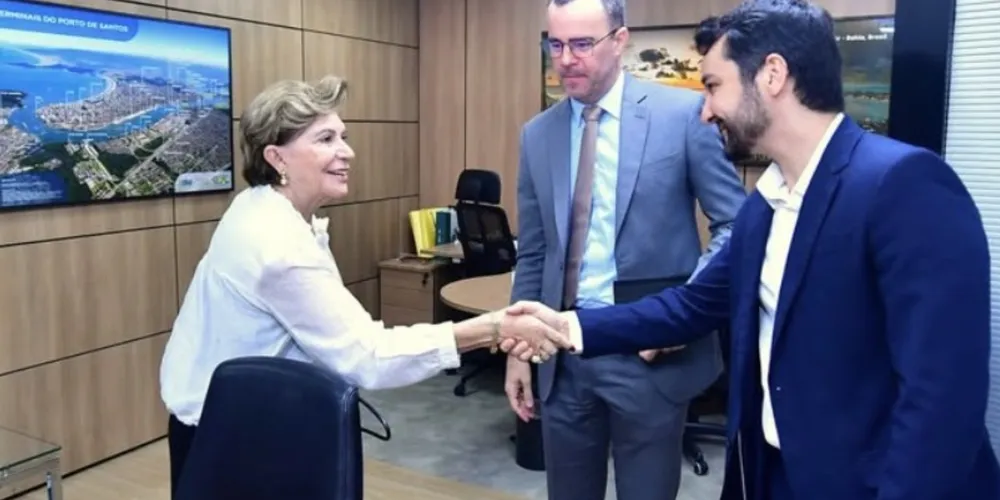 Prefeita cumpriu agenda no Ministério de Portos e Aeroportos