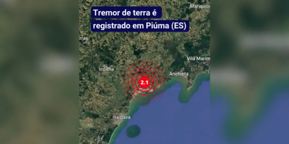 O último tremor registrado no estado aconteceu em julho de 2021