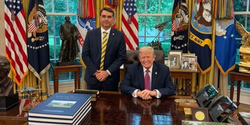 De acordo com Flávio, Trump não deu uma resposta definitiva