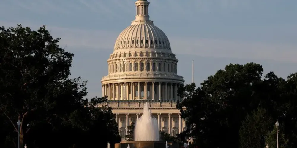 Vista do Capitólio dos EUA, em Washington