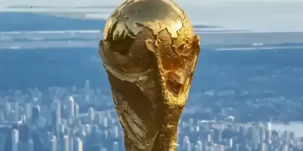 Troféu da Copa do Mundo em Vancouver, no Canadá