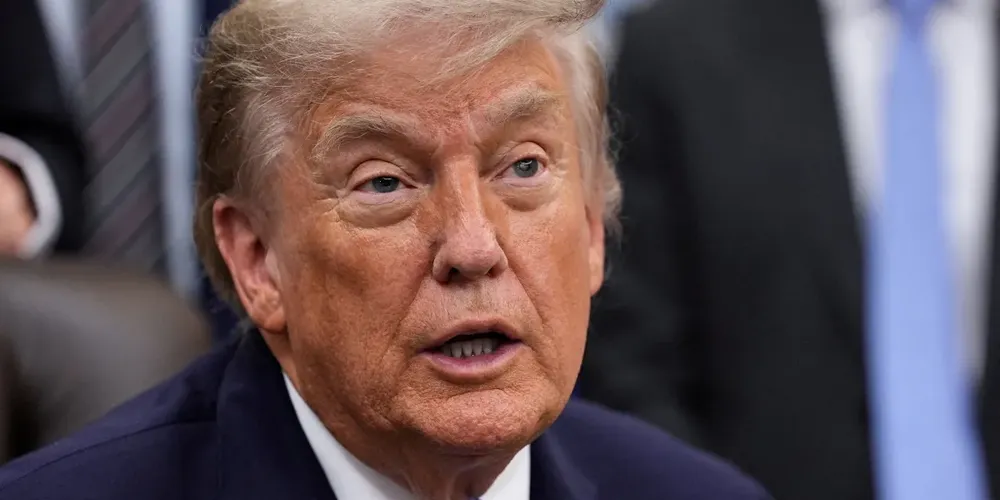 Presidente dos EUA, Donald Trump, no Salão Oval da Casa Branca, em Washington, em 26 de junho de 2026