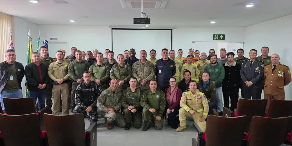 Participaram do curso policiais, bombeiros, agentes ambientais e integrantes da Defesa Civil
