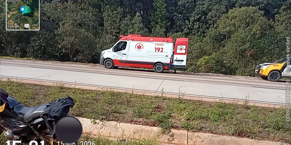 Após o impacto, o motorista da caminhonete evadiu-se do local