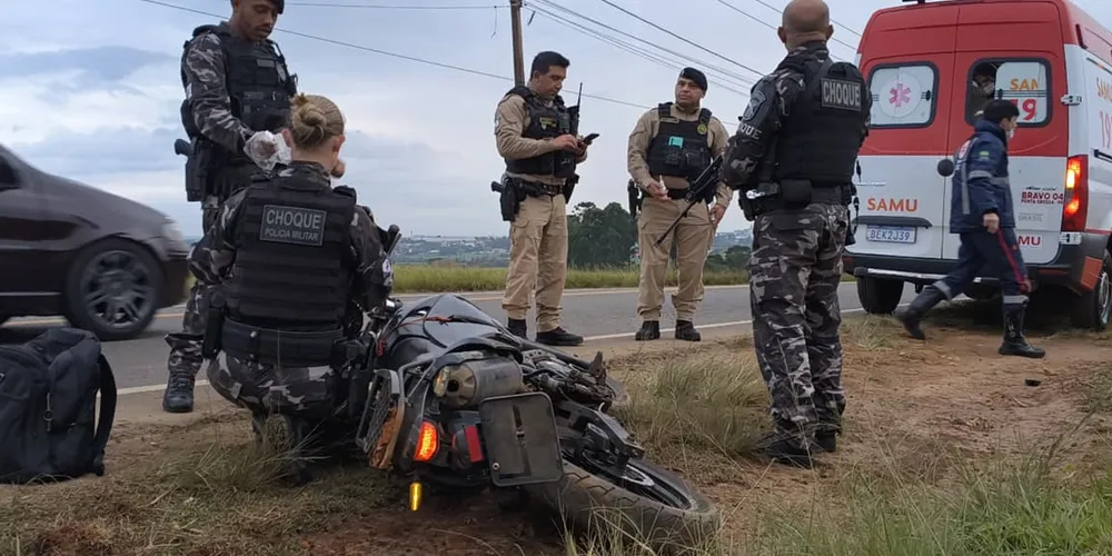 Ação da Polícia Militar na busca pelos suspeitos