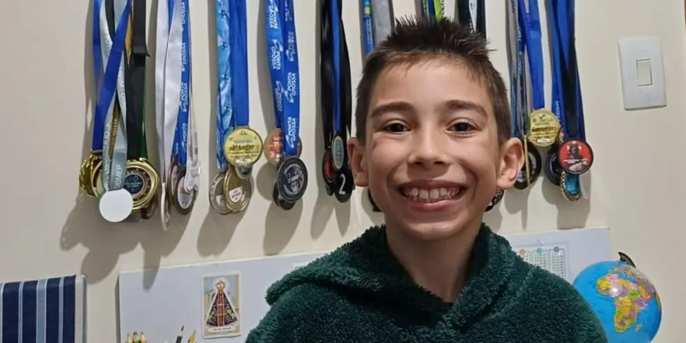 Murilo Pereira Campagnaro, aluno do 5º ano, foi classificado para a etapa nacional da competição