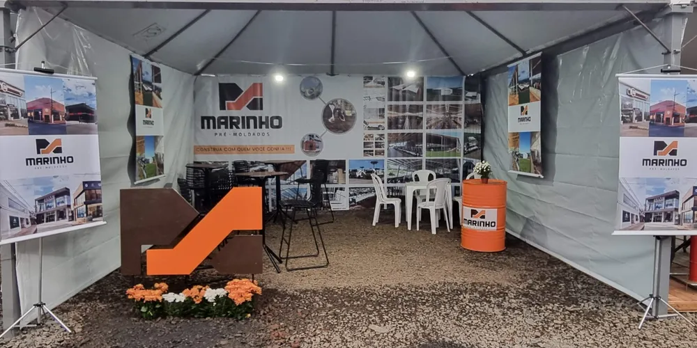 Durante os três dias de evento, a equipe da Marinho estará à disposição para apresentar seus serviços