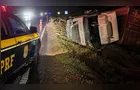 Motorista morre após caminhão tombar na BR-277 em Fernandes Pinheiro