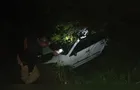 Três jovens ficam feridos após acidente de carro na PRC-466 em Pitanga