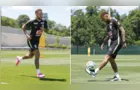 Neymar treina pela primeira vez no campo com a Seleção na Copa