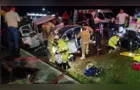 Duas pessoas morrem e criança sai ilesa de acidente entre carro e caminhonete na BR-277