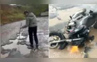 Motorista cobra operação tapa-buracos em retorno na entrada da Vila Jamil