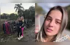 Influencer caminhoneira sofre acidente e tomba carreta em SC