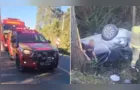 Morador de Irati morre após capotamento na BR-153 em Rio Azul