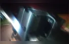 Capotamentos deixam dois motoristas feridos na PR-151 em Carambeí