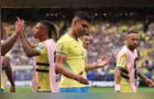 Casemiro comemora gol com “six seven” em jogo contra o Japão na Copa