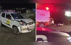 Motociclista fica ferida após colisão com carro de aplicativo em PG