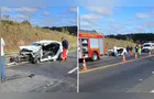 Vítima fica presa às ferragens em acidente na BR-277 em Irati