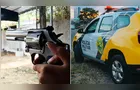 Motociclista aponta arma para mulher na frente de residência e foge em PG