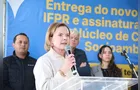 Gleisi inaugura refeitório no IFPR de Irati e destaca compromisso com a educação pública