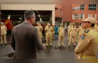 Em visita aos bombeiros, Kuller destaca iniciativa que une reciclagem e solidariedade