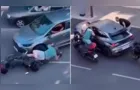 Mulher atropela policiais durante fuga na França e agente reage com disparo