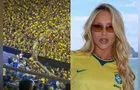 Virginia é xingada pela torcida do Brasil após gol de Vini Jr. contra o Panamá