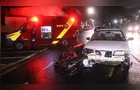 Carro e motocicleta colidem em cruzamento central de Ponta Grossa