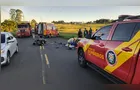 Colisão deixa motociclista gravemente ferido no bairro Cará-Cará