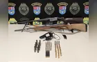 Polícia prende homem por violência doméstica e apreende armas e munições em PG