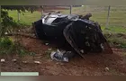 Condutor fica em estado gravíssimo após capotar na PRC-466 em Manoel Ribas
