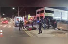 Motorista avança sinal vermelho e atinge motociclista em cruzamento de PG