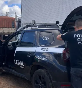 O investigado foi localizado e preso