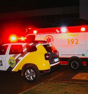 Os policiais acionaram uma equipe do Samu