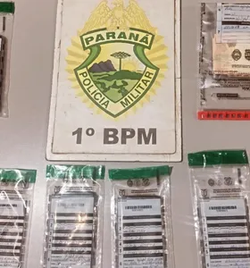 Os materiais apreendidos foram encaminhados à Delegacia de Polícia Civil de Jaguariaíva