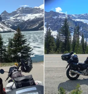Luiz Frederico Petla chegou em Icefields Parkway, no Canadá