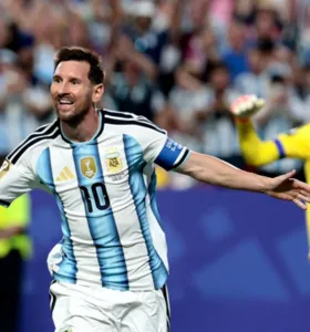 Messi marcou três gols na partida contra a Argélia, pela Copa do Mundo de 2026
