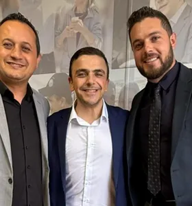 Mário Cezar, Aliel Machado e Cristian Borges