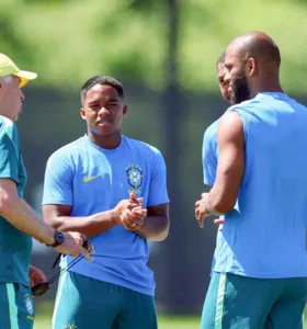 Último treino da seleção brasileira antes do confronto contra a Noruega
