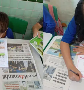 Edições do impresso do Grupo aRede foram base para trabalho em sala de aula