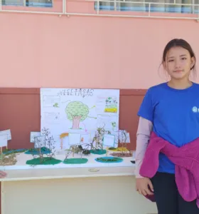 Educandos construíram e expuseram belos trabalhos