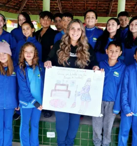 Educandos puderam colocar no papel suas impressões e aprendizados