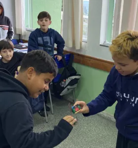 Educandos puderam unir diversão ao aprendizado em sala de aula