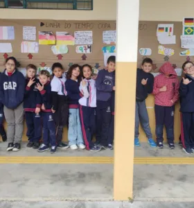 Estudantes puderam fazer painel expositivo de seus trabalhos