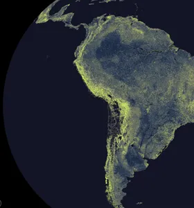 O mapa elaborado pelo estudo, disponível no site da SPUN, revela regiões de maior e menor densidade do fungos, essenciais para a vida na Terra