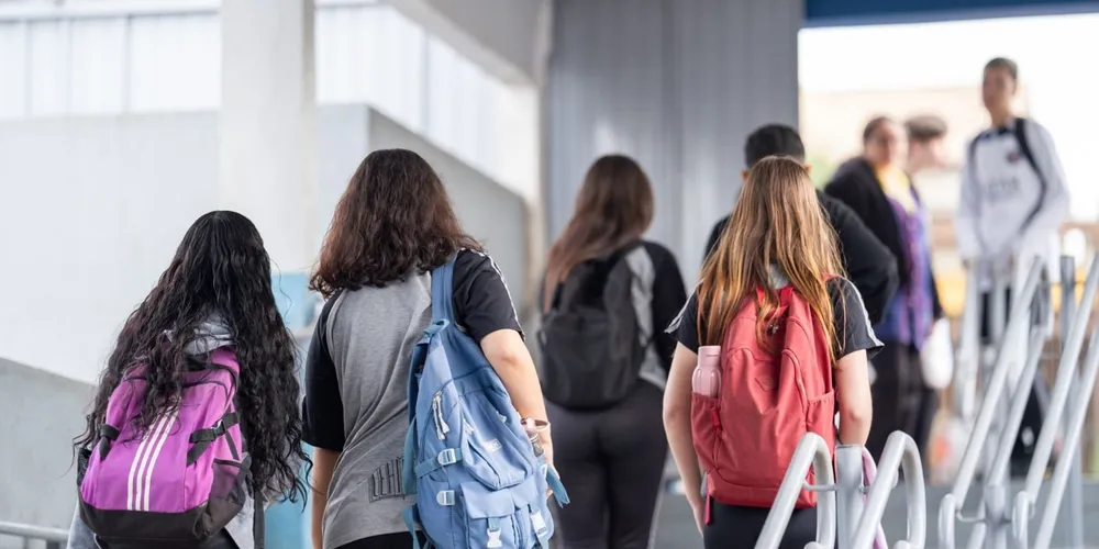 Alunos da rede estadual de ensino